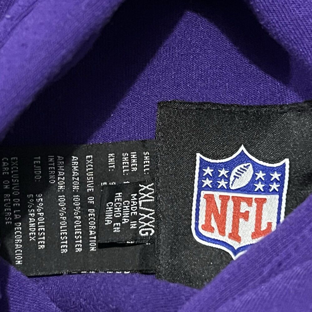 Vintage Minnesota Vikings Reversible Hooded Jacket 2XL Purple/Gray GIII NFL Logo - Picture 5 of 16